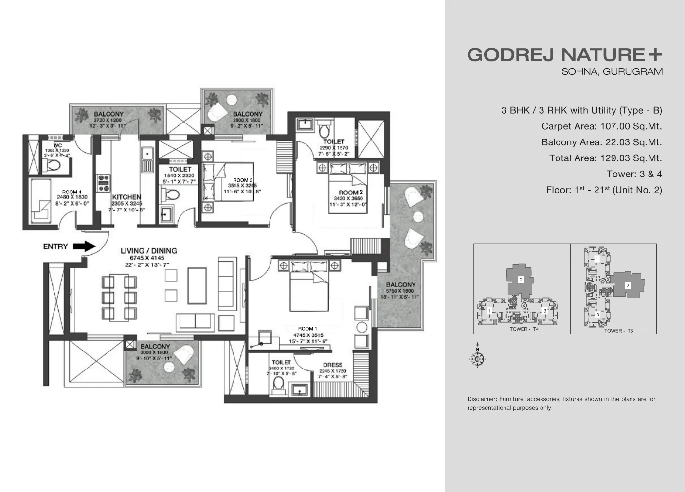 2 BHK Apartment Godrej Global Business City Noida