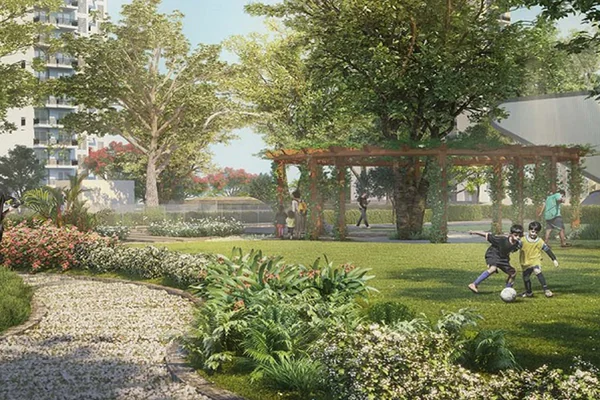 Representative landscaped green space